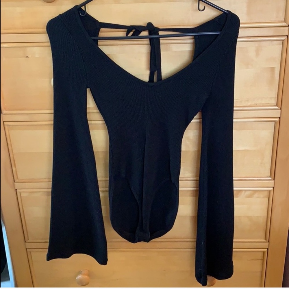 Sweater Bell Sleeve Bodysuit